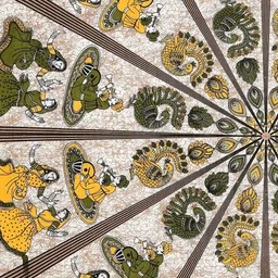 MILAAV Green Ethnic Motifs 144 TC Single Bedsheet with 1 Pillow Covers image 3