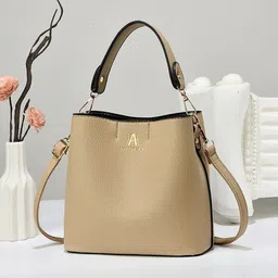 KPOP Textured PU Bucket Shoulder Bag-picture-19