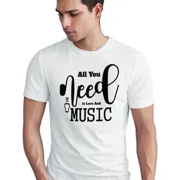 Seekbuylove Men Typography Printed Round neck Short Sleeves Bio Finish Cotton T-shirt-picture-23