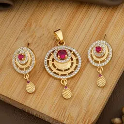 Anouk Gold-Plated Cubic Zirconia Jewellery Set image 4