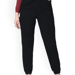 Kraus Jeans Women Loose Fit High-Rise Cargos Trousers-picture-38