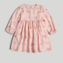 mothercare Floral Print Peplum Dress image 1