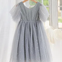 JC SPARKLE Flutter Sleeve Fit & Flare Dress-picture-42