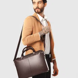 SENNES Leather Oversized Handheld Bag-image-13