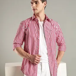Tommy Hilfiger Europe Vertical Striped Button-Down Collar Casual Shirt-image-46