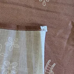 Threadwear Peach-Coloured Floral 400 TC Bedsheet with 2 Pillow Covers image 4