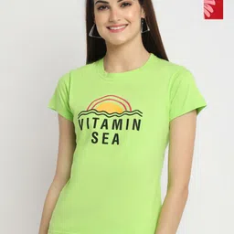 Dreambe Women Typography Printed T-shirt-picture-12