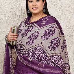 Roly Poly Women Plus Size Floral Printed Regular Kurta with Salwar & Dupatta image 5