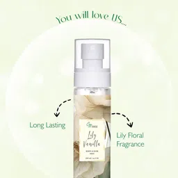 CGG Cosmetics Lily Vanilla Long Lasting Body & Hair Mist - 100 ml image 4