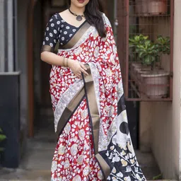 leelipeeri designer LeeliPeeriDesigner Kalamkari PrintPure Cotton Zari Saree-picture-23