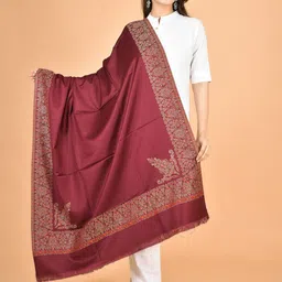 BAISA Unisex Ethnic Motifs Printed Shawl With Fringed Border-picture-38
