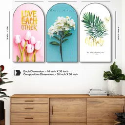 Livin'luxe Multicoloured MDF Wall Fashion image 5