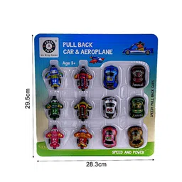 Aditi Toys Unisex Set Of 12 Car & Aero Plane Toy Vehicles image 4