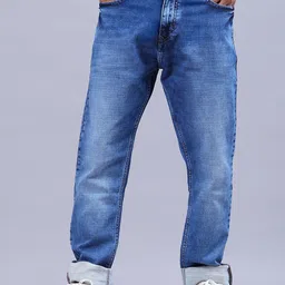 V-Mart Men Straight Fit Mid-Rise Light Fade Jeans-image-57