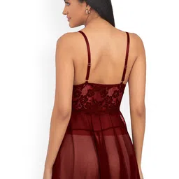 Krelin Women Self Design Shoulder Straps Baby Doll image 5