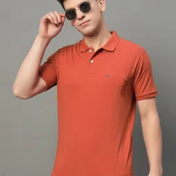 XYRIS Men Polo Collar Raw Edge T-shirt-picture-12