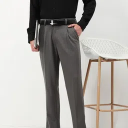 SHOWOFFFF Men Comfort Low-Rise Pleated Trousers-picture-27