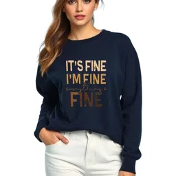 SALUJA FABRICS Women Typography Printed Long Sleeves Sweatshirt-picture-26