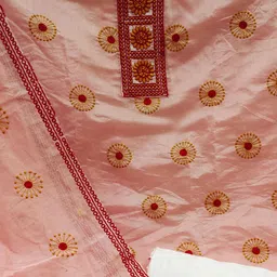 SHADOW & SAINING Embroidered Unstitched Dress Material image 5