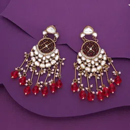 Anouk Diamond Shaped Jhumkas Earrings-picture-20