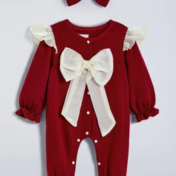 Hopscotch Bow Applique Ruffled Bodysuit-picture-33