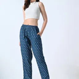BAESD Pack Of 2 Printed Pure Cotton Lounge Pants image 5