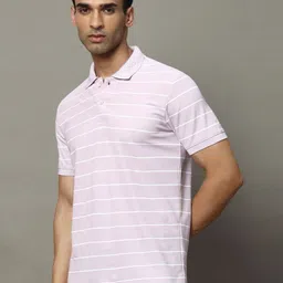 OGEN Men Striped Polo Collar Pockets T-shirt-picture-32