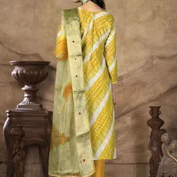 SAINOOR Embellished Pure Cotton Semi-Stitched Dress Material image 2