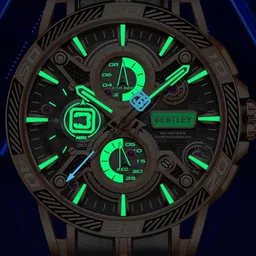 BENTLEY Men Dial & Leather Straps Analogue Multi Function Watch image 2