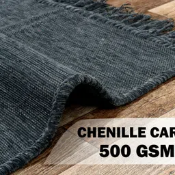 vas collections Grey Chenille Carpet image 5