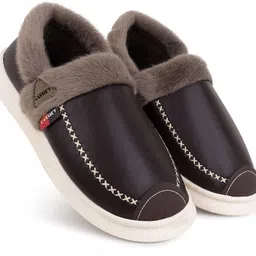 cassiey Latest Comfortable Indoor/Outdoor Winter Snow Boot |Men's Slip on Fur Shoes Boots For Men image 4