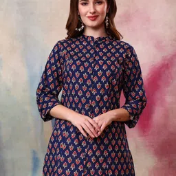 Tissu Women Floral Printed Pure Cotton Kurti-image-85