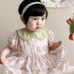 LULU & SKY Print Peter Pan Collar A-Line Dress image 2