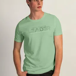 SUN 'N' SUMMER Typography Printed Round Neck Short Sleeves Cotton T-shirt image 1