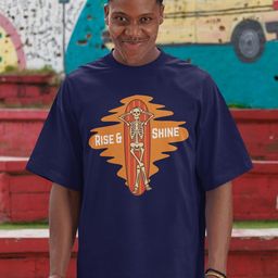 MOZIGO Men Printed Applique T-shirt-picture-2