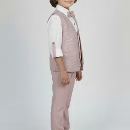 LITTLE GINNIE Boys Embellished Shirt with Trousers image 3