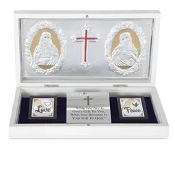 INTERNATIONAL GIFT Silver-Toned Religious Idol Showpiece image 2