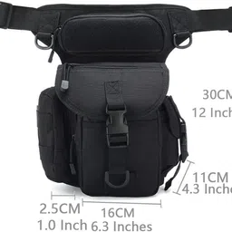 Linist Tactical Drop Leg Multipurpose Utility Waist Bag - Heavy-Duty Military-Style Leg Multipurpose Utility Waist Bag image 3