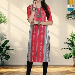 HERE&NOW Women Pack Of 3 Ethnic Motifs Printed Crepe Kurta-picture-37