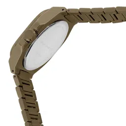 French Connection Men Skeleton Dial & Stainless Steel Bracelet Style Straps Analogue Motion Powered Watch image 4