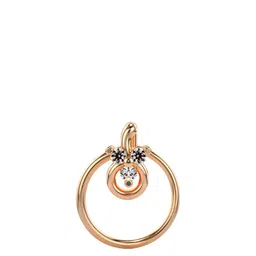 VALANOVA Women 18K Rose Gold & Certified Lab Grown Nosepin Diamond 0.34gms-picture-51