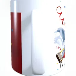 Mr UVD White & Yellow Printed Ceramic Matte Mug image 4