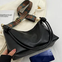 PURPLEHUNT Women Solid Leather Shoulder Bag image 2
