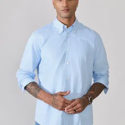 Espanshe Men Relaxed Striped Casual Shirt-image-21