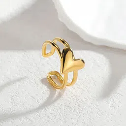 Jewels Galaxy Gold-Plated Anti-Tarnish Finger Ring image 1