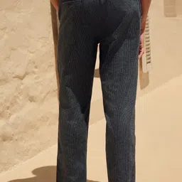 NEXT Men Cotton-Linen Striped Trousers image 5