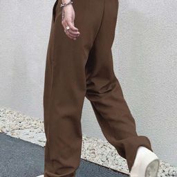 Next One Women Smart Straight Fit High-Rise Easy Wash Trousers-image-33