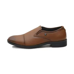 Inflation Men Textured Cushioned Footbed Formal Round Toe Slip-On Monk Shoes image 3