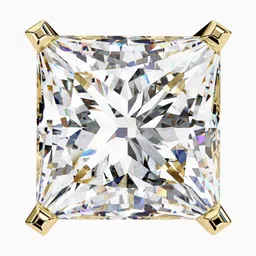 VALANOVA 14Kt Lab Grown Gold Diamond Studded Earrings-1.58 gm image 3