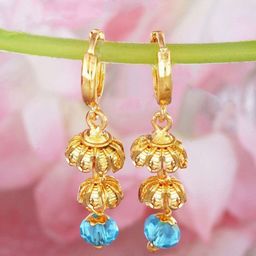 Vighnaharta Gold-Plated Contemporary Jhumkas Earrings-picture-26